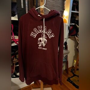 HOMAGE Burgundy Hoodie Sweater for Men